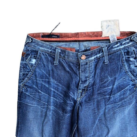 RARE Union Designer Jeans Size 34 Blue - Picture 9 of 14